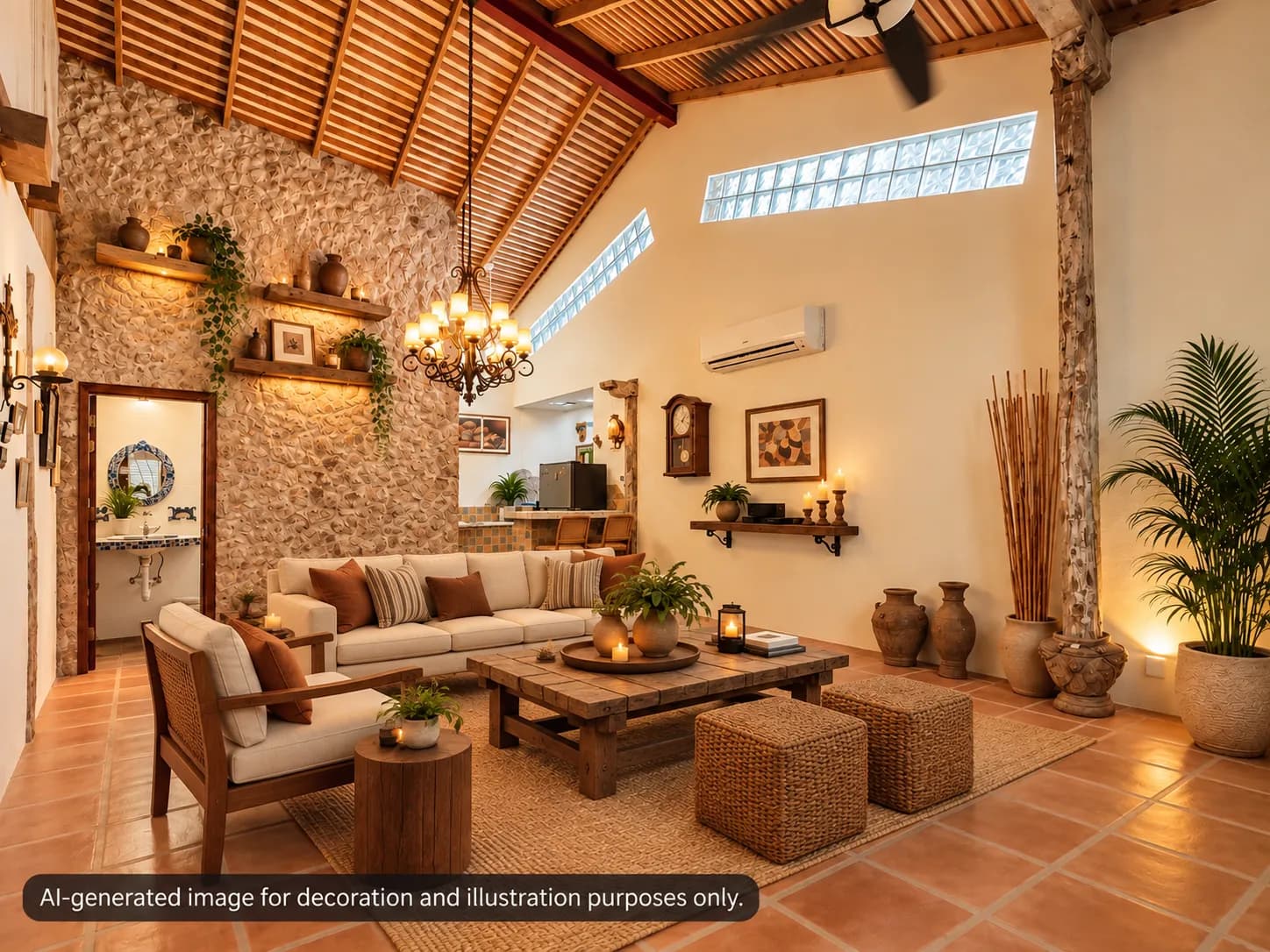 3-Bedroom Rustic Spanish Colonial Home in San Carlos, Panama R-0166 - Image 5