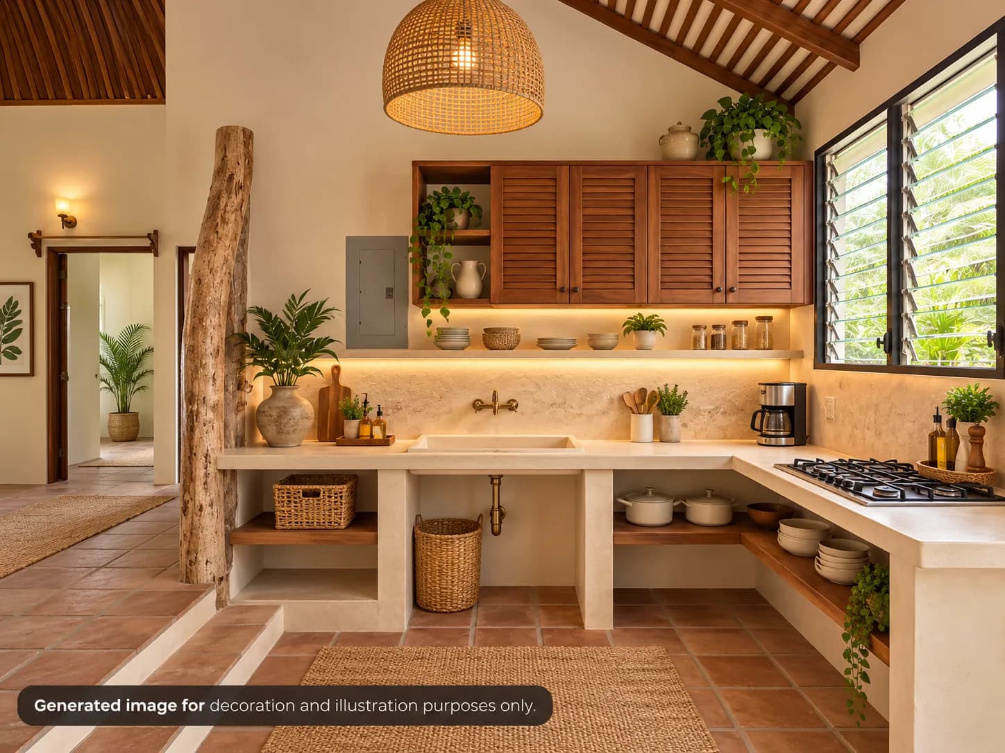 3-Bedroom Rustic Spanish Colonial Home in San Carlos, Panama R-0166 - Image 8